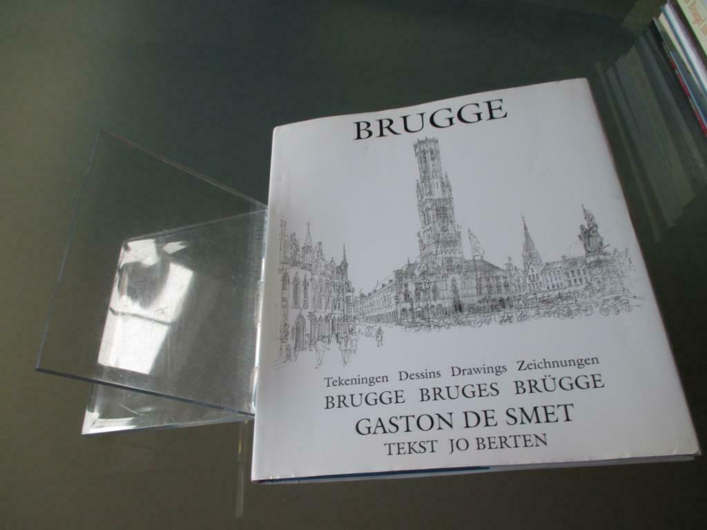Gesigneerd ; Brugge Bruges Brügge tekeningen dessins drawnin, Ophalen of Verzenden, Zo goed als nieuw, Gaston De Smet, Schilder- en Tekenkunst