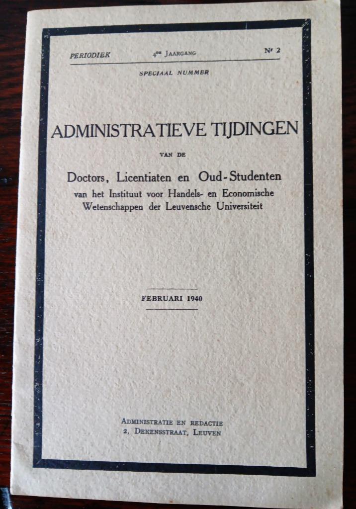 LIJKREDE PAULIN LADEUZE  UNIV. LEUVEN, Boeken, Ophalen