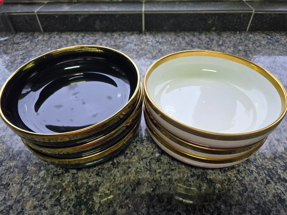 6 assiettes profondes pour les fêtes, Enlèvement ou Envoi, Neuf