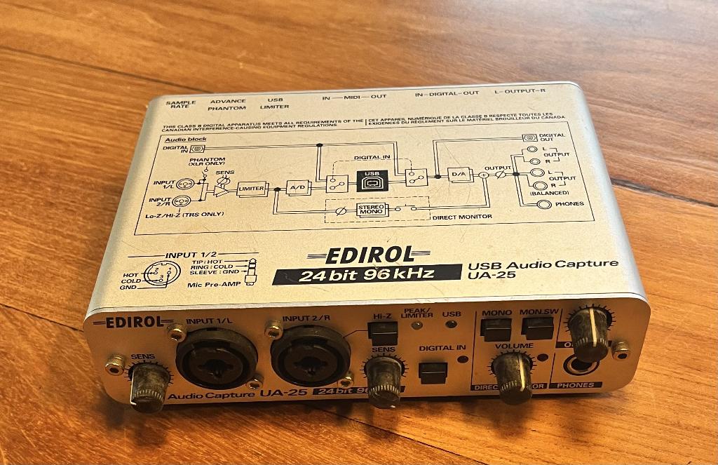 Interface audio USB Roland EDIROL UA-25 | Vintage Studio, Enlèvement ou Envoi, Utilisé