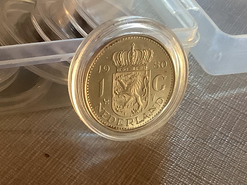 1Gulden 1980, Ophalen of Verzenden, Overige landen, Losse munt