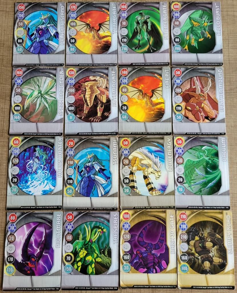 Bakugan: 42 magneetkaarten, Hobby en Vrije tijd, Ophalen of Verzenden, Gebruikt, Meerdere kaarten
