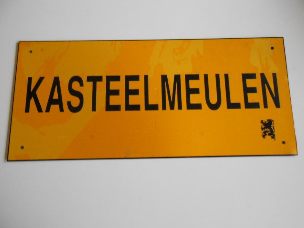 Reclamebord Kasteelmeulen ., Verzamelen, Merken en Reclamevoorwerpen, Ophalen of Verzenden, Reclamebord
