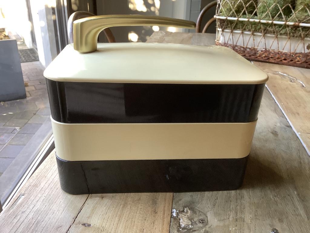 Retro vintage naaidoos, Antiek en Kunst, Ophalen of Verzenden