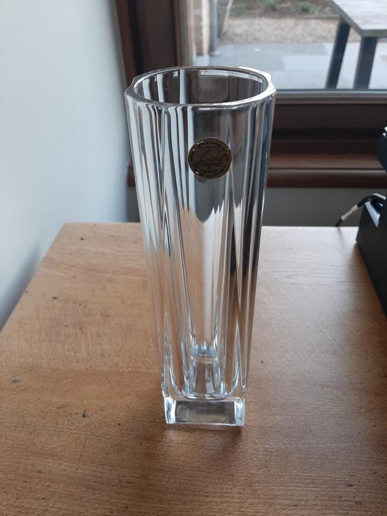 Vaas Cristal d´Arques, Huis en Inrichting, Woonaccessoires | Vazen, Ophalen, Zo goed als nieuw