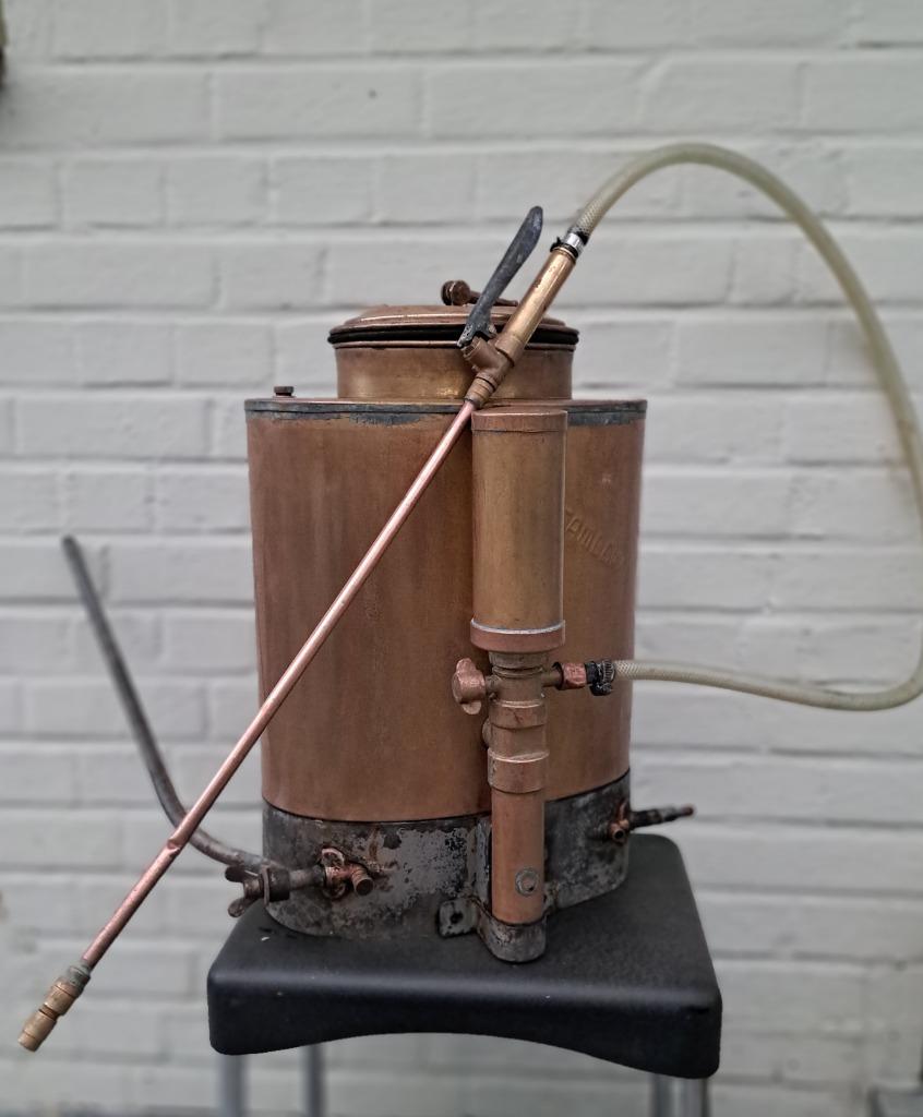 pulvérisateur à dos en cuivre antique Samdow, Enlèvement ou Envoi, Cuivre