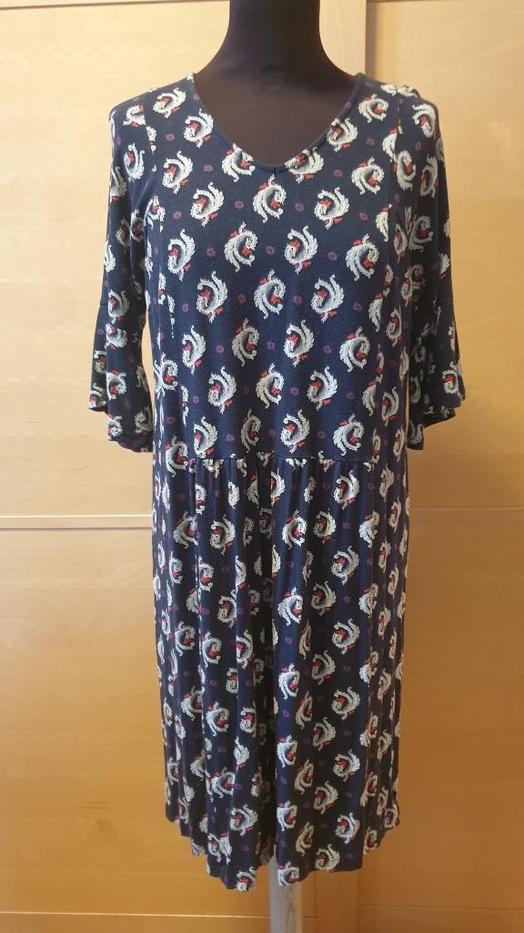 Frisse blauwe jurk met decoratief motiefje Noa Noa maat S, Kleding | Dames, Ophalen of Verzenden, Knielengte, Maat 36 (S), Gedragen