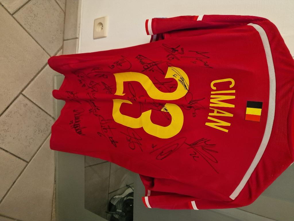 Maillot Ciman signé toute équipe nationale belge, Enlèvement ou Envoi, Neuf, Maillot