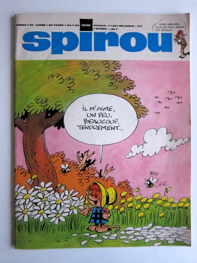 Spirou 1632 + mini-récit 470 + suppl. Gaston cosmos (1969), Enlèvement ou Envoi, Une BD, Utilisé, Collectif