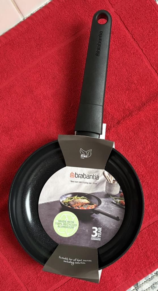 Brabantia braadpan 20 cm. Inclusief inductie. Splinternieuw., Ophalen of Verzenden, Nieuw, Aluminium, Koekenpan of Braadpan