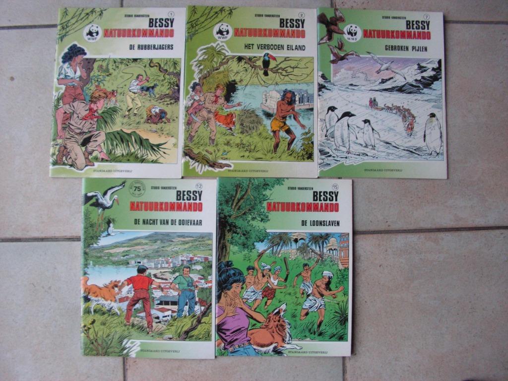 Lot van 5 strips Bessy groene reeks., Boeken, Stripverhalen, Zo goed als nieuw, Meerdere stripboeken, Ophalen of Verzenden