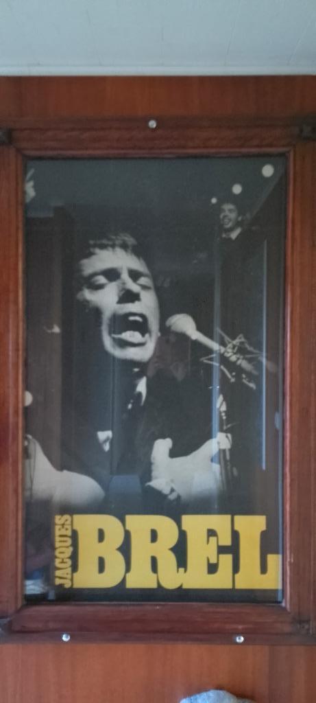 Cadre Jacques Brel 1,55 x 1,01 m, Enlèvement, Utilisé