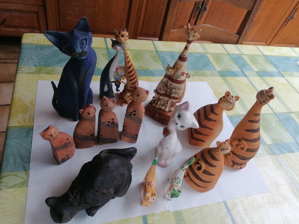 collection figurines chats, Ophalen