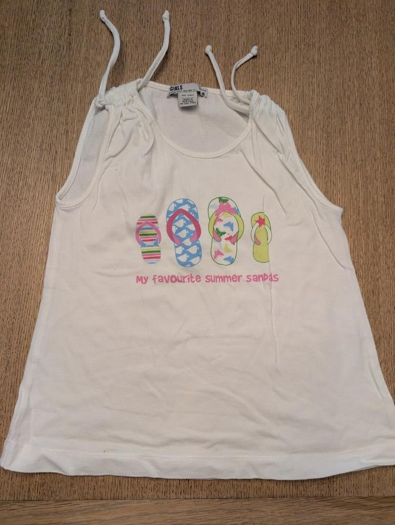 Zara t-shirt zonder mouwen met strikjes op de schouders, Meisje, Ophalen of Verzenden, Zo goed als nieuw, Zara