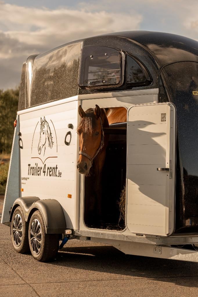 2-paarden trailer te huur Humbaur Xanthos aero, Dieren en Toebehoren, Paarden en Pony's | Trailers en Aanhangwagens, Nieuw, 2-paards trailer