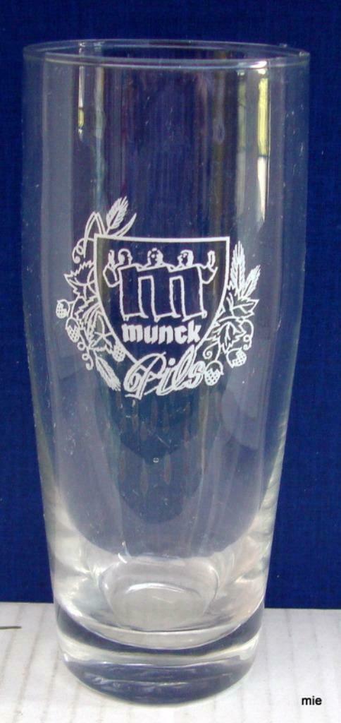 bier brouwerij glas  Munck pils hop  Ruddervoorde, Enlèvement ou Envoi, Comme neuf, Verre à bière