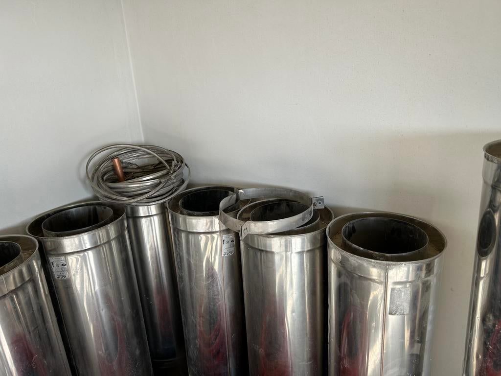 Tube pour cheminée, Enlèvement, Comme neuf, Bois, Poêle à bois