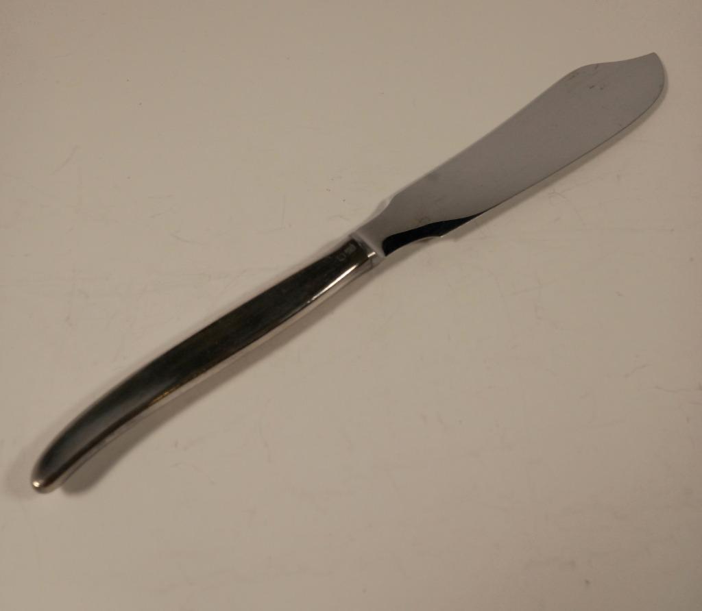 couteau à poisson - Métal argenté poinçonné et inox, Ophalen of Verzenden