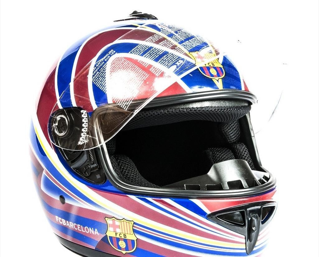 Motor helm Fc Barcelona maat M  - limited edition -, Autres marques, M, Seconde main, Femmes