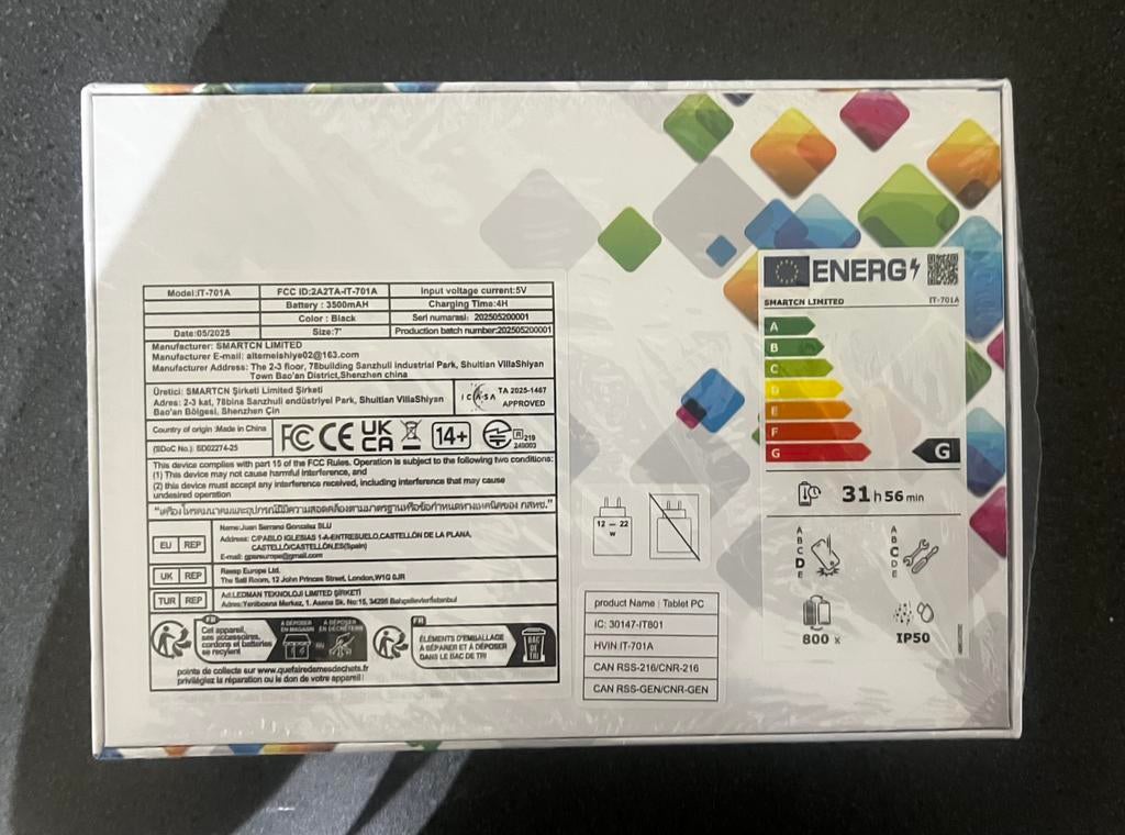 Nieuwe tablet, Ophalen, Nieuw