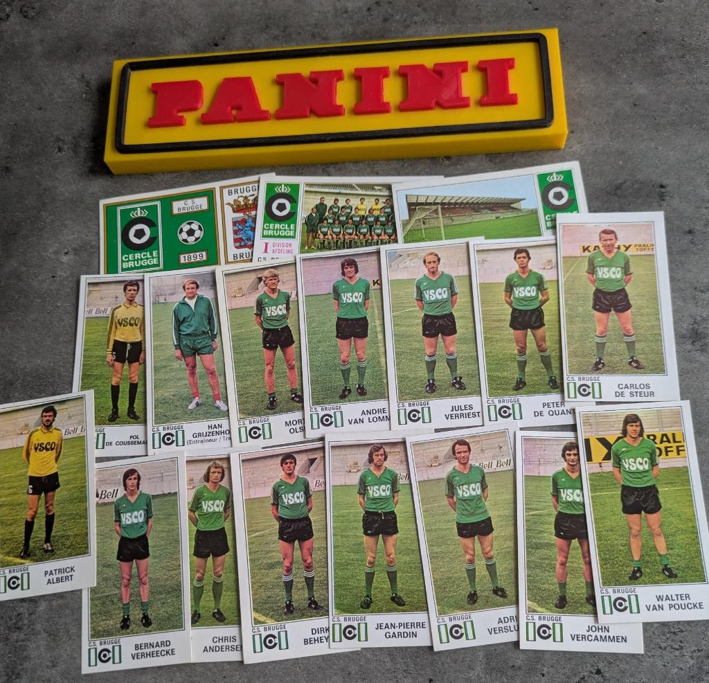 PANINI FOOTBALL 76 CERCLE BRUGES 18x AUTOCOLLANTS 1976, Hobby & Loisirs créatifs, Autocollants & Images, Envoi