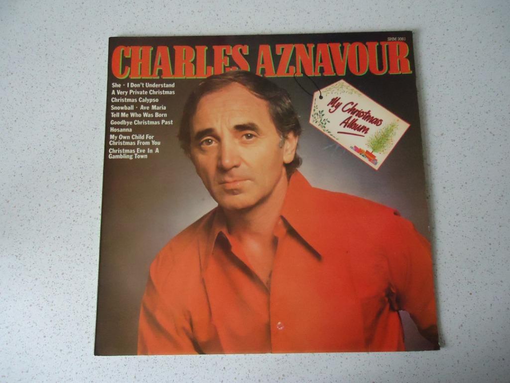 LP van "Charles Aznavour" My Christmas Album anno 1981., Ophalen of Verzenden, Gebruikt, 12 inch