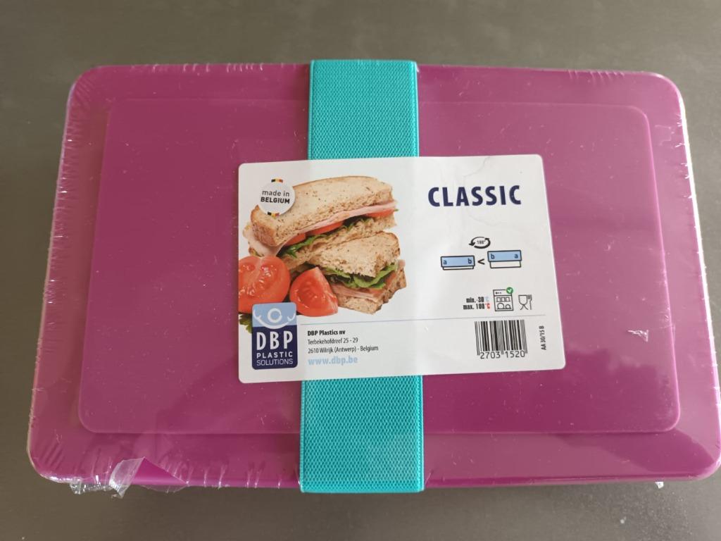Boîte à tartines fuschia neuve, Maison & Meubles, Cuisine| Tupperware, Enlèvement, Neuf, Boîte