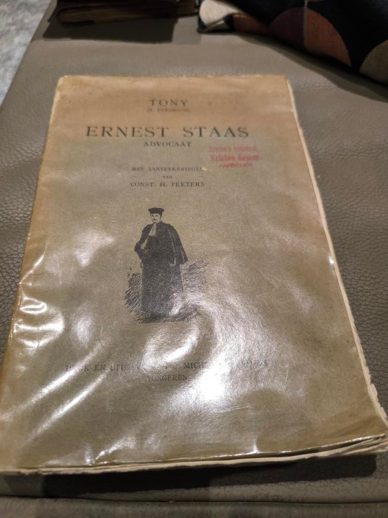 Ernest Staes Advocaat, Antiek en Kunst, Ophalen of Verzenden