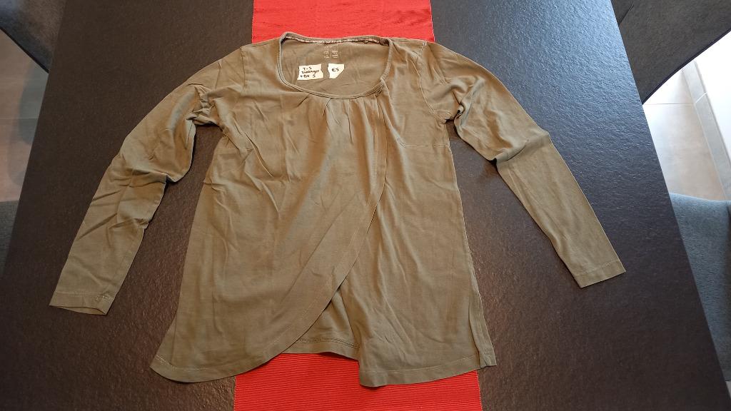 BorstvoedingsT-shirt maat S, Zo goed als nieuw, Maat 36 (S), Groen, Shirt of Top