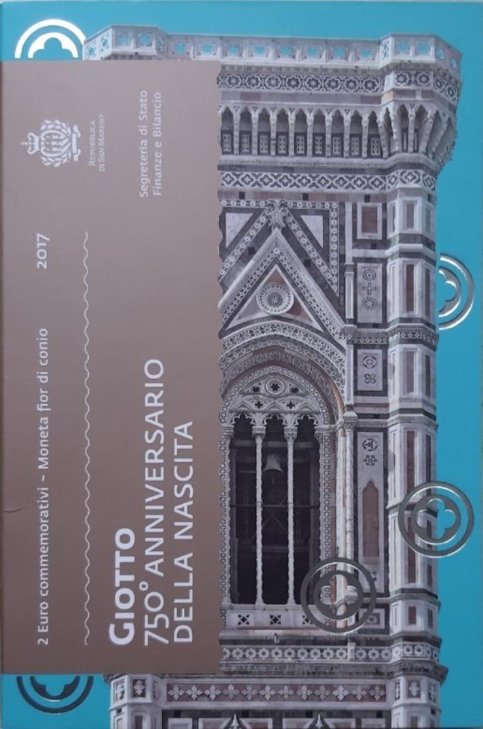 2 euros Saint-Marin 2017 Giotto, Envoi, Saint-Marin, 2 euros