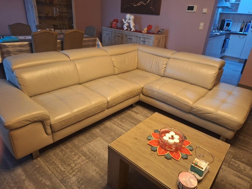 Hoekzetel chateaux d'ax, Ophalen, Zo goed als nieuw, Leer