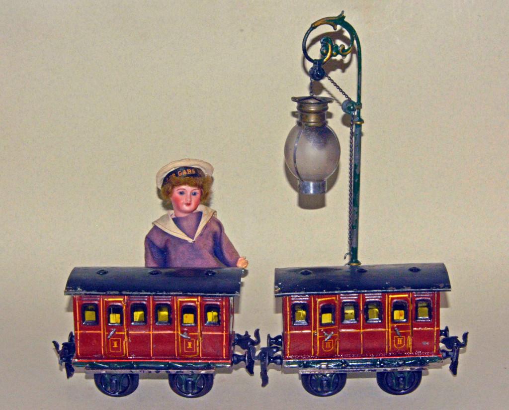 anciens train Marklin echelle I - deux wagons 1806, Analogique, Wagon, Utilisé, Courant continu ou Courant alternatif
