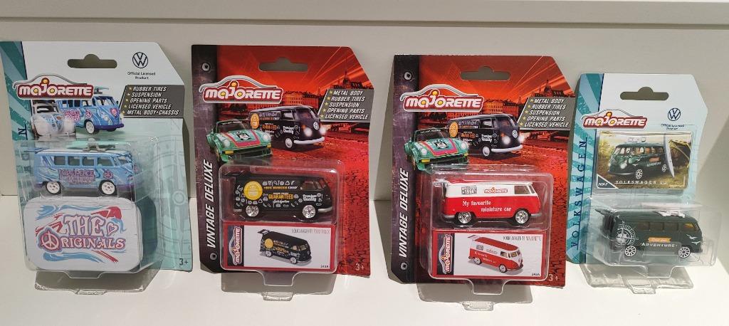 Lot 4x Majorette Volkswagen T1 (1/59), Ophalen of Verzenden