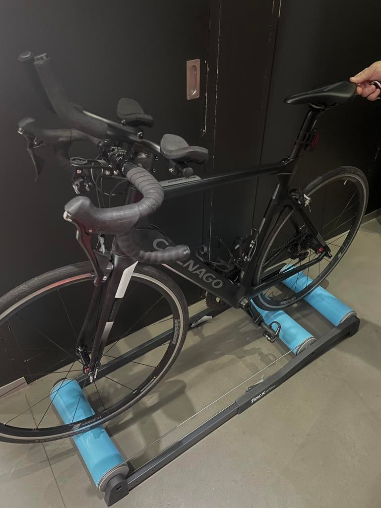 Tacx T1000 Antares Fietstrainer - Rollenbank - Zwart/Blauw, Sport en Fitness, Wielrennen, Ophalen, Zo goed als nieuw, Overige typen