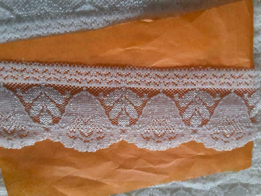 dentelle blanche élastique 35 mm DE3510, Hobby & Loisirs créatifs, Dentelle, Neuf, Enlèvement ou Envoi