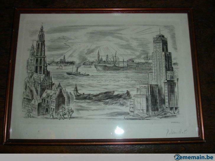 Van Ael Jules:  Lithographie d'Antwerpen, Antiek en Kunst, Ophalen