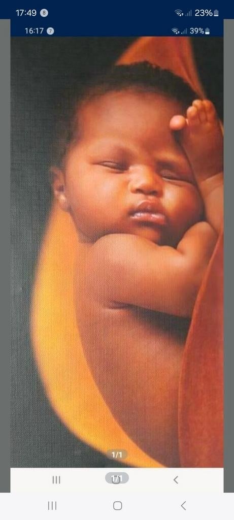 Cadre bébé métisse, Ophalen of Verzenden, Gebruikt