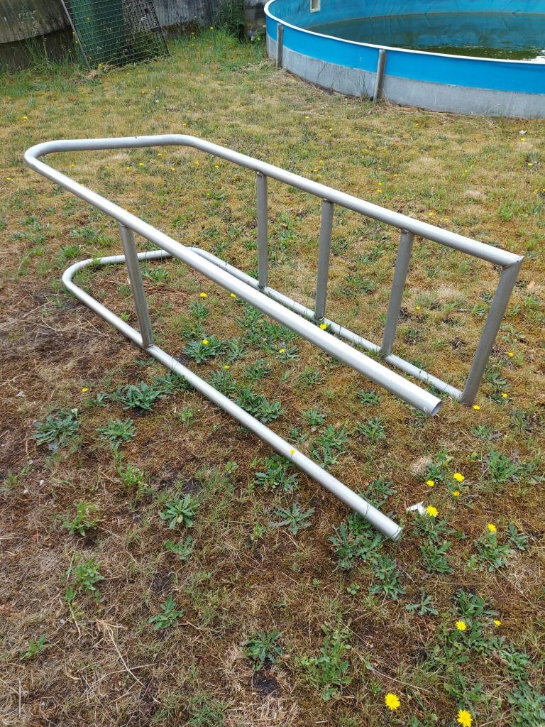 grote zwembadladder, volledig RVS, Tuin en Terras, Zwembad-toebehoren, Ophalen, Zo goed als nieuw, Ladder