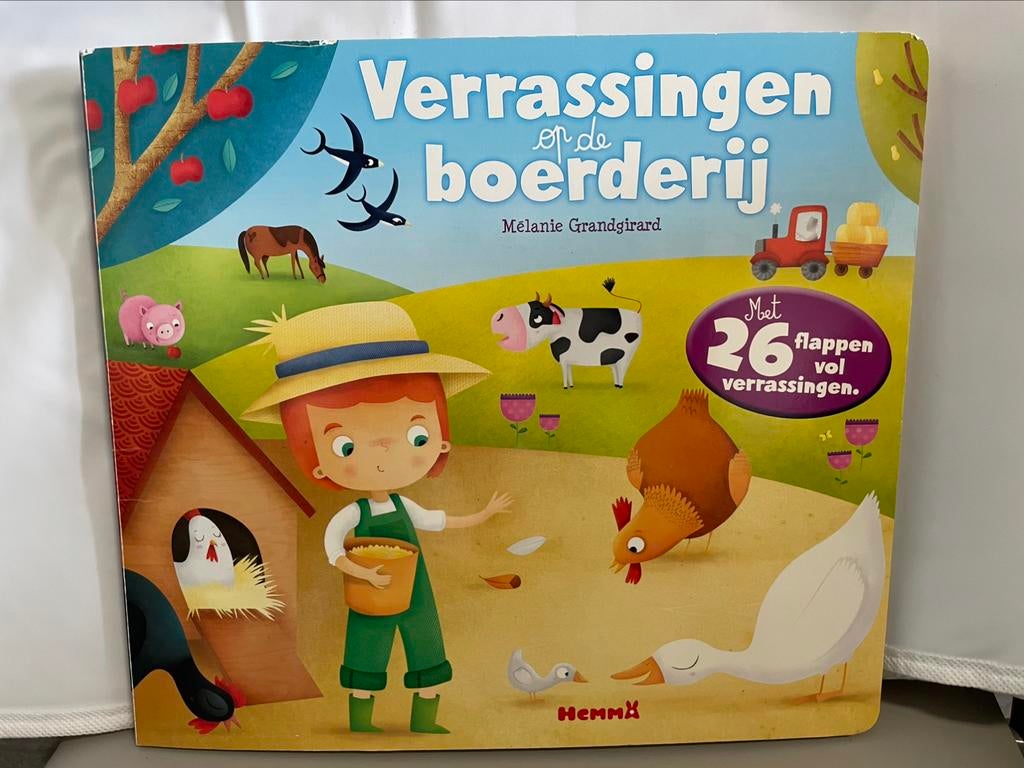 Kartonnen boekje Verrassingen op de boerderij, Boeken, Ophalen of Verzenden, Zo goed als nieuw