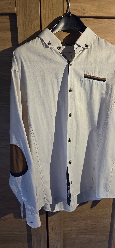 Hemd wit "JEEL" prima staat XXL (eerder een xl) nieuw!!, Kleding | Heren, Overhemden, Wit, Ophalen of Verzenden, Zo goed als nieuw