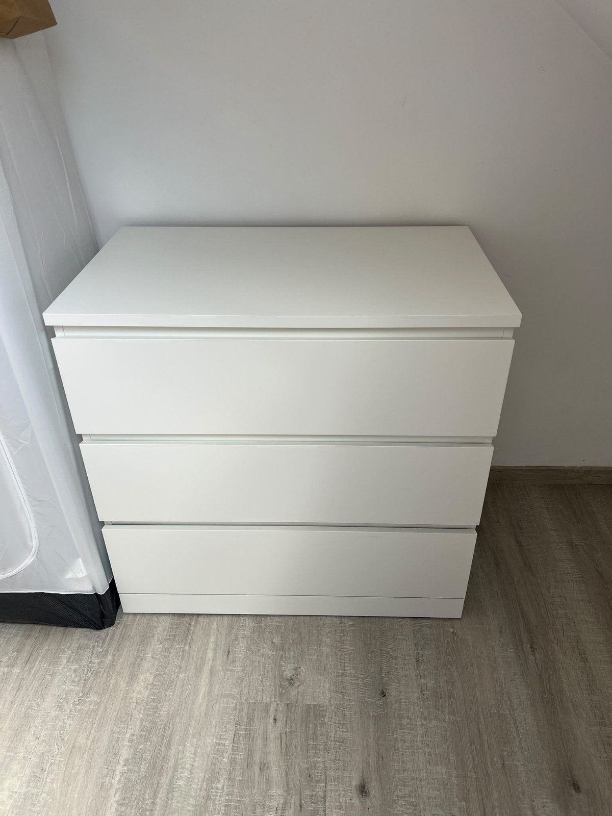 Commode IKEA MALM, Maison & Meubles, 3 ou 4 tiroirs, 25 à 50 cm, Moderne blanche IKEA, Moins de 100 cm