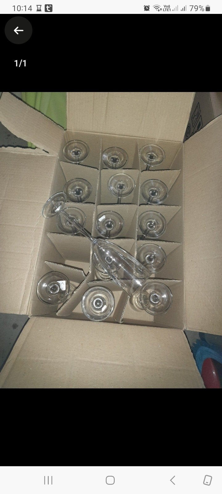 15 nieuwe hoge champagne glazen, Ophalen