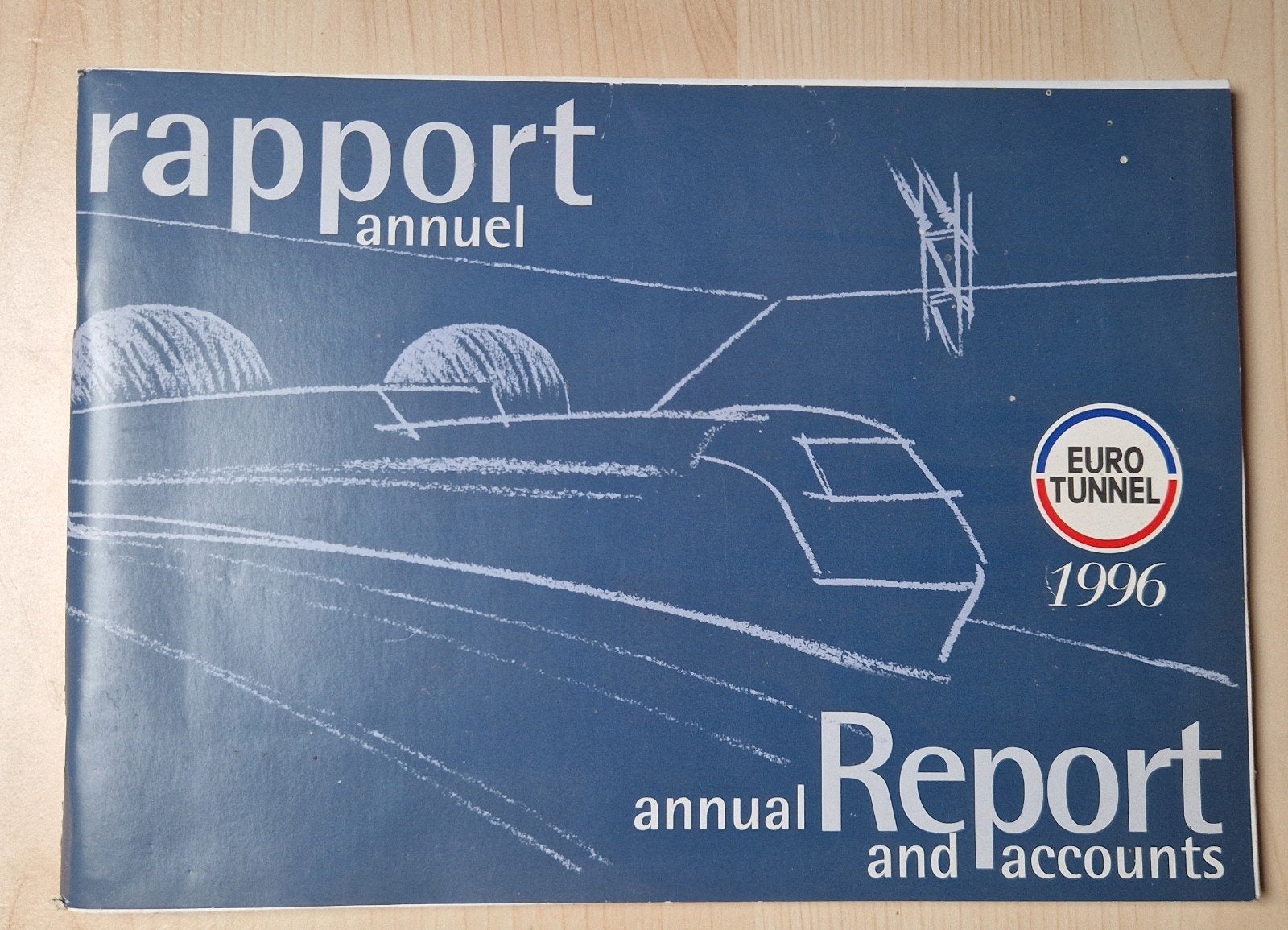 Rapport Annuel 1996 de la société Eurotunnel, Collections, Trains & Trams, Enlèvement ou Envoi