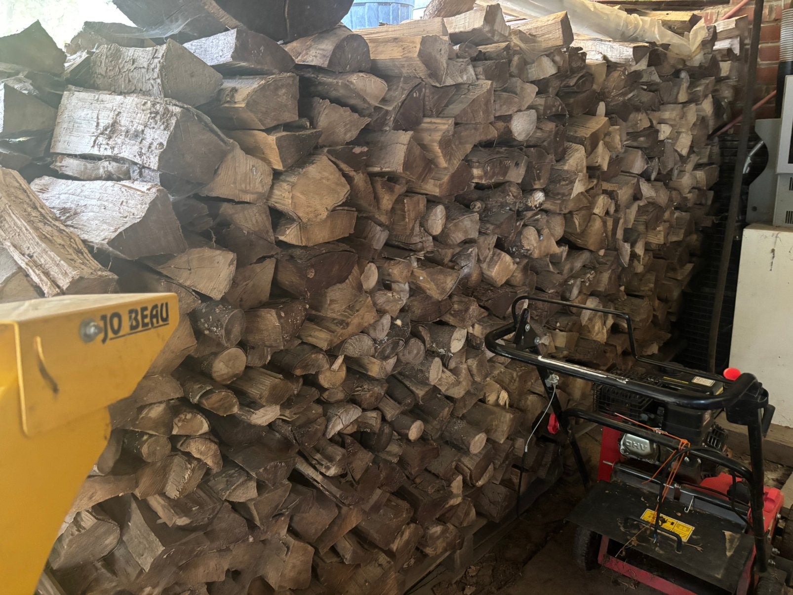 Bois de chauffage , bois dur et sec, Enlèvement
