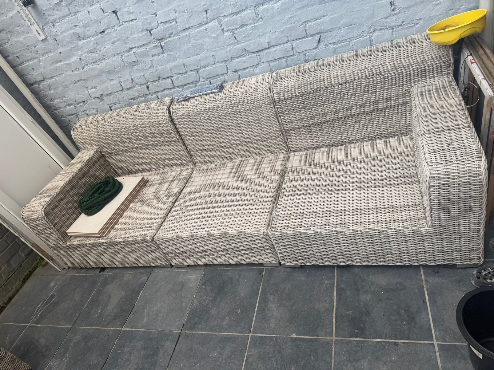 Loungeset riet (zeer stevige lounge ), Ophalen, Zo goed als nieuw, Loungeset