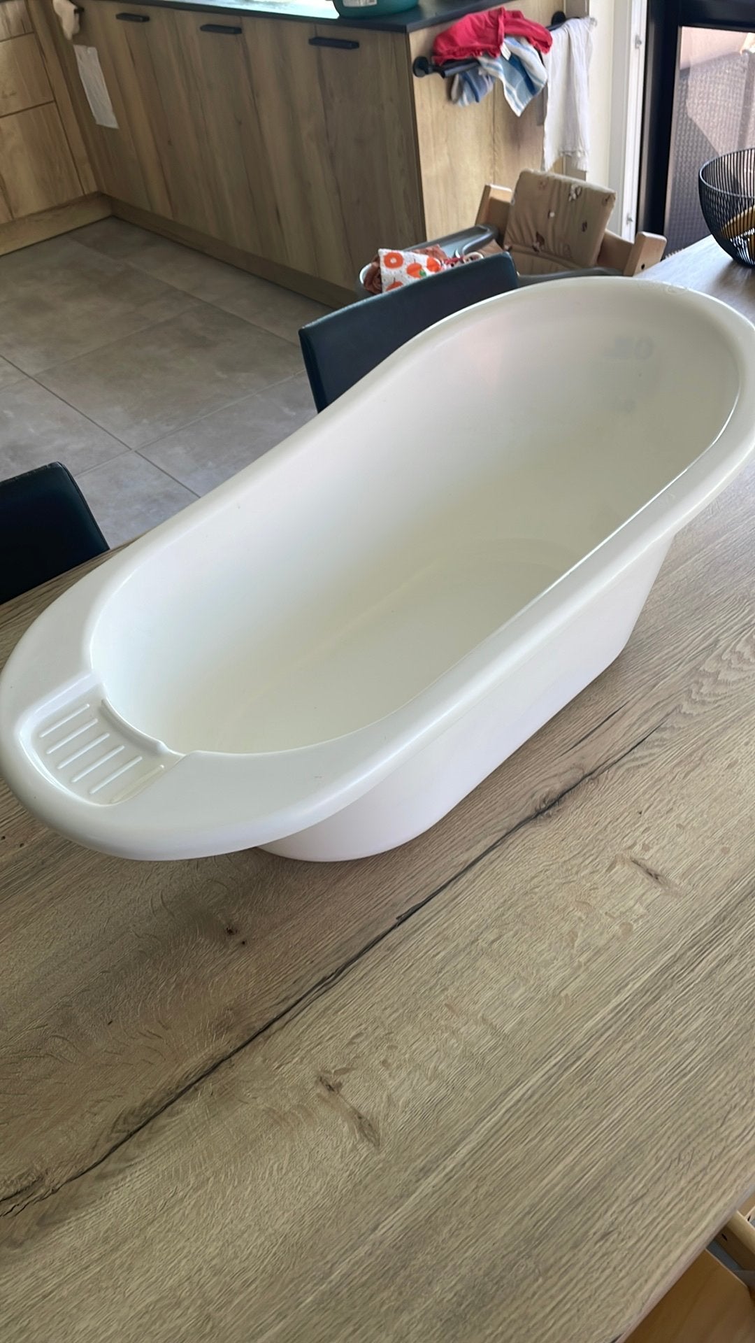 Wit babybadje Bébé Basics – nette staat, Ophalen, Zo goed als nieuw, Badje