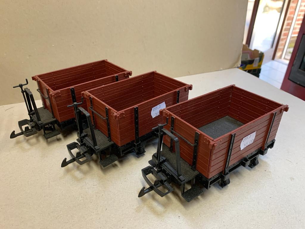 LGB Echelle G : 7 wagons en très bon état pour 200 euros, Hobby en Vrije tijd, Modeltreinen | Overige schalen, Ophalen of Verzenden