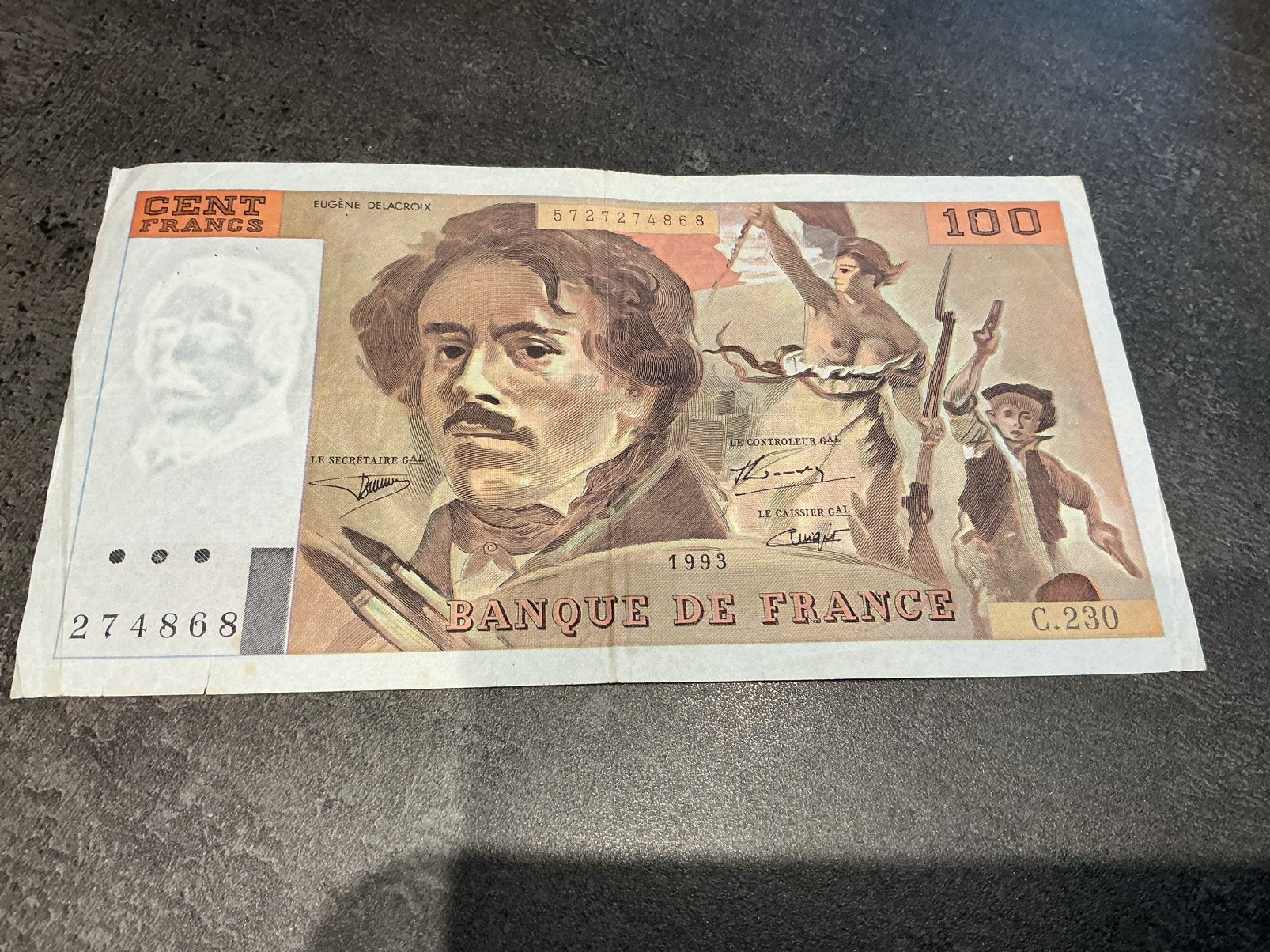 Frankrijk 100 Francs 1993, Ophalen of Verzenden