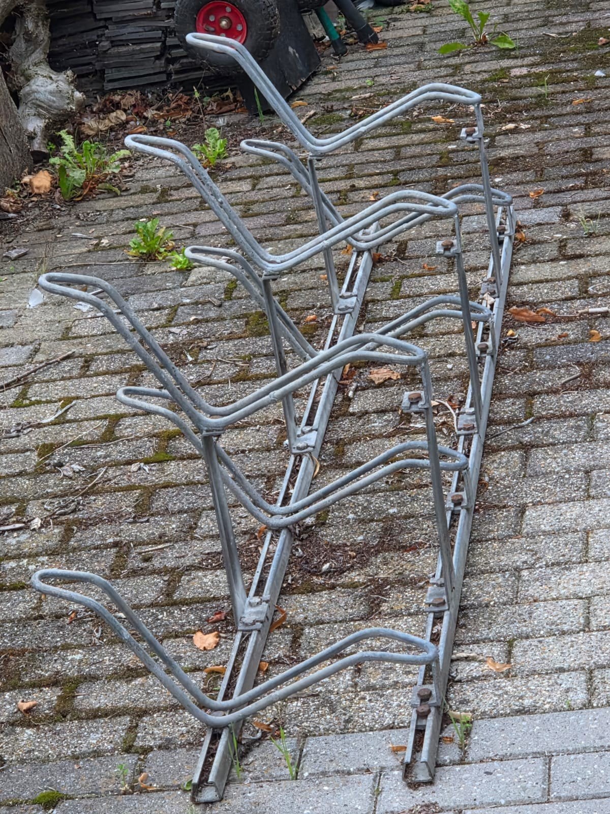 fietsrek, Fietsen en Brommers, Ophalen