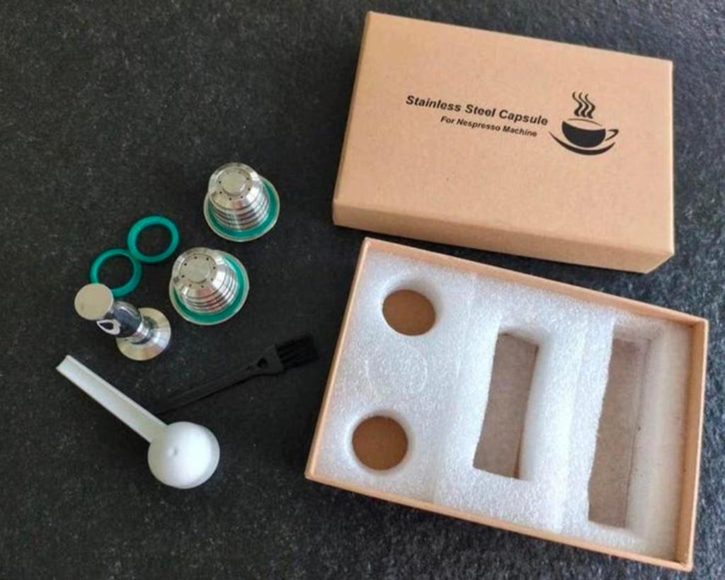 Roestvrije herbruikbare capsules Nespresso, Handtassen en Accessoires, Manchetknopen, Ophalen